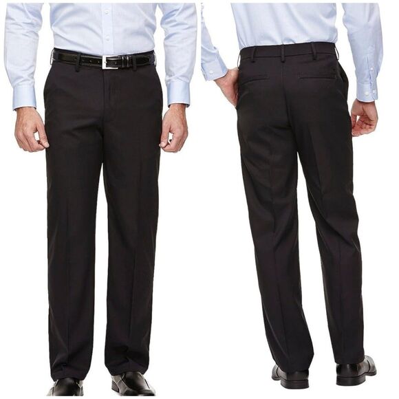 Haggar H26 Other - Haggar H26 Men's Straight Fit Trousers Black 40x29 Pants